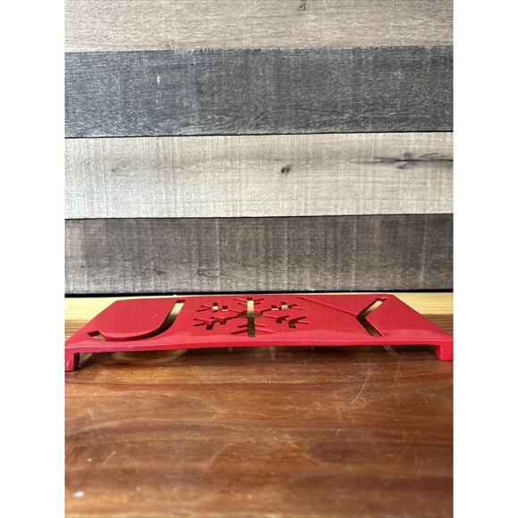 Crate And Barrel Metal Joy Trivet Christmas Holiday Snowflake Rare - Picture 5 of 7